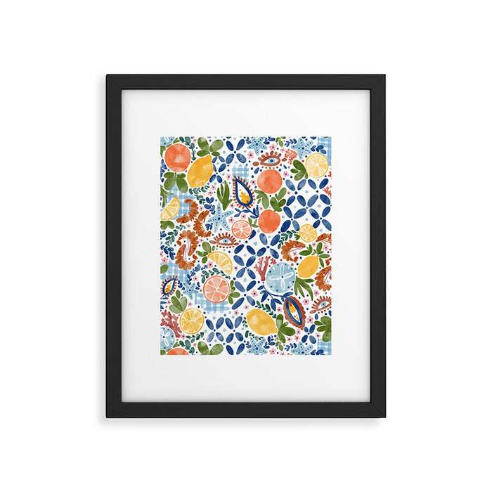 Sunny Coastal Escape Framed Art Print Gallery Image 1