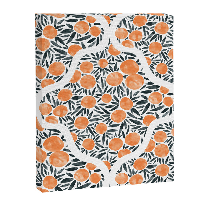 Tangerine Lattice Dreams Canvas Print Gallery Image 1