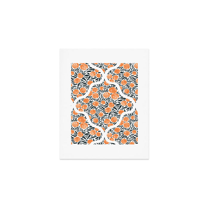 Tangerine Lattice Dreams Art Print Gallery Image 1
