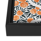 Tangerine Lattice Dreams Framed Canvas Print Gallery Image 3