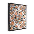Tangerine Lattice Dreams Framed Canvas Print Gallery Image 2