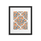 Tangerine Lattice Dreams Framed Art Print Gallery Image 6