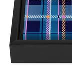 Tartan Motif Style B Framed Canvas Print Gallery Image 3