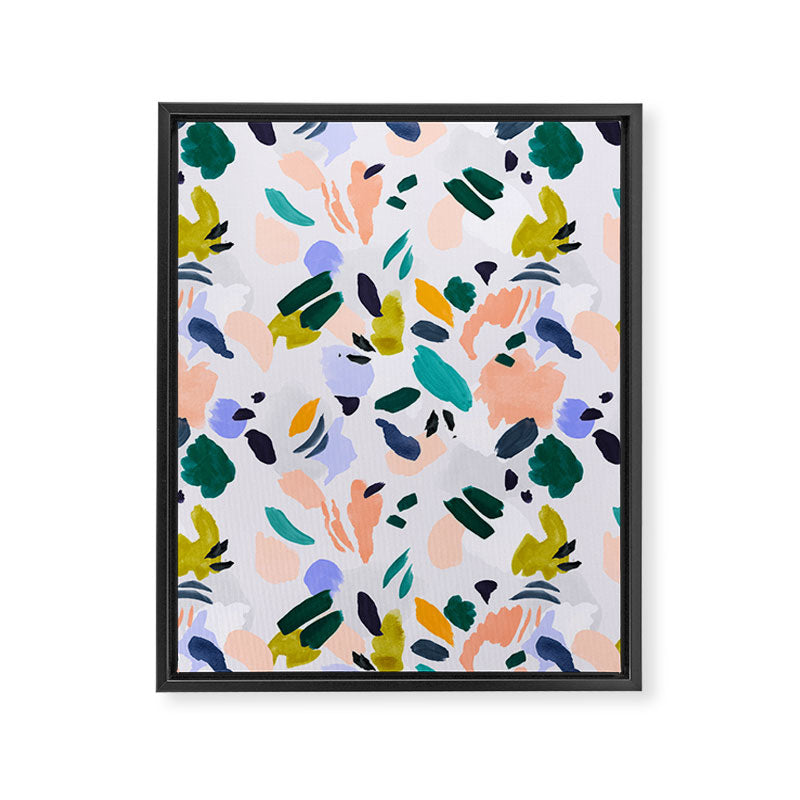TERRAZZO BRUSHSTROKES Framed Canvas Print Gallery Image 8