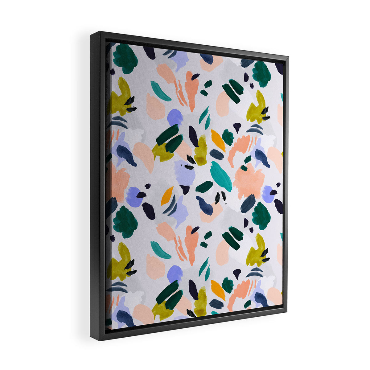 TERRAZZO BRUSHSTROKES Framed Canvas Print Gallery Image 2