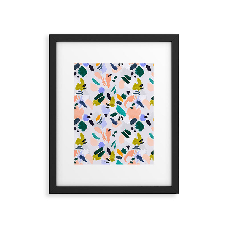 TERRAZZO BRUSHSTROKES Framed Art Print Gallery Image 6