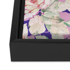 The lush garden in bloom P Framed Canvas Print Gallery Image 3