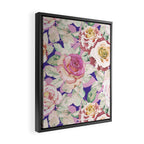The lush garden in bloom P Framed Canvas Print Gallery Image 2