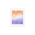 Tie dye lilac peach A Art Print Gallery Image 1