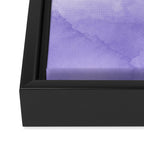 Tie dye lilac peach A Framed Canvas Print Gallery Image 3