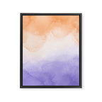 Tie dye lilac peach A Framed Canvas Print Gallery Image 8
