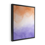 Tie dye lilac peach A Framed Canvas Print Gallery Image 2