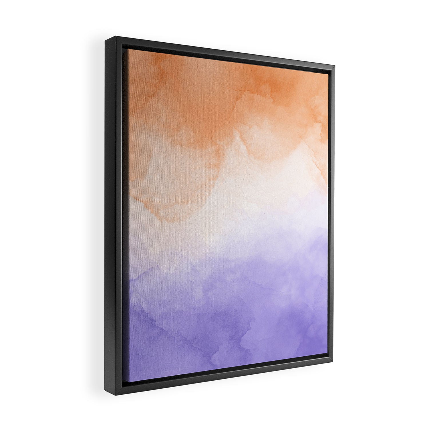 Tie dye lilac peach A Framed Canvas Print Gallery Image 2