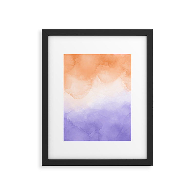 Tie dye lilac peach A Framed Art Print Gallery Image 6