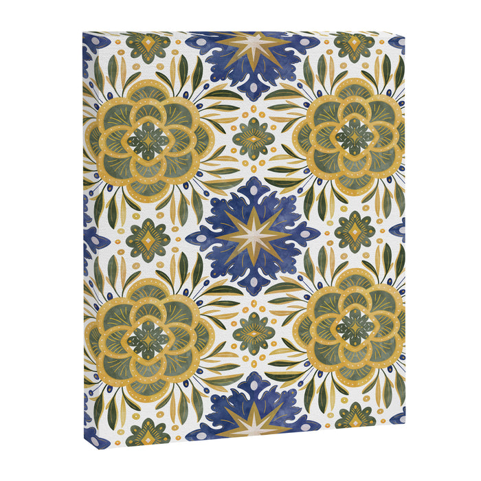 Tile floral nature Modern BY Canvas Print Gallery Image 1