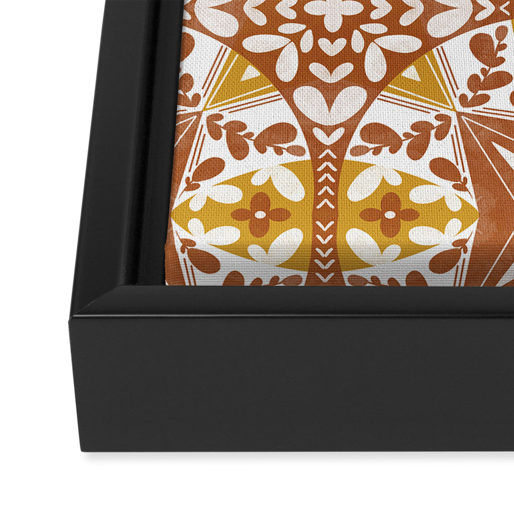 Tile Shapes Nature Charm Framed Canvas Print Gallery Image 3