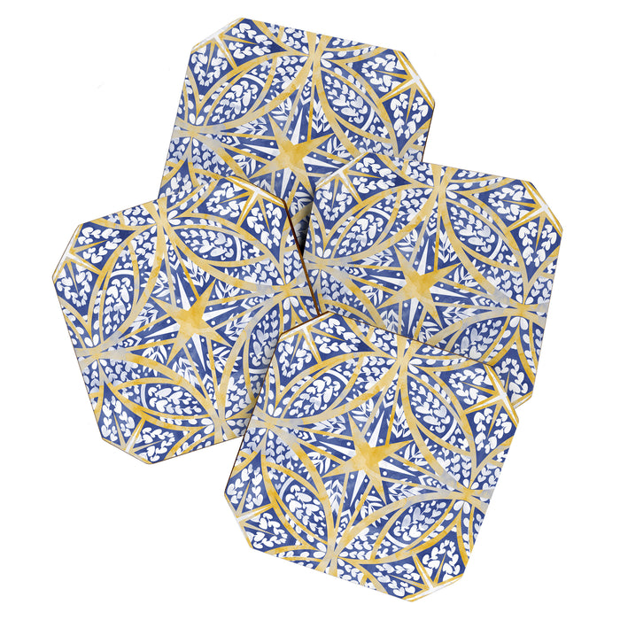 Tile wild leaves starry BY Coaster Gallery Image 1