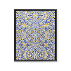 Tile wild leaves starry BY Framed Canvas Print Gallery Image 8