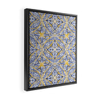 Tile wild leaves starry BY Framed Canvas Print Gallery Image 2