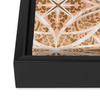 Tile wild leaves starry PF1 Framed Canvas Print Gallery Image 3