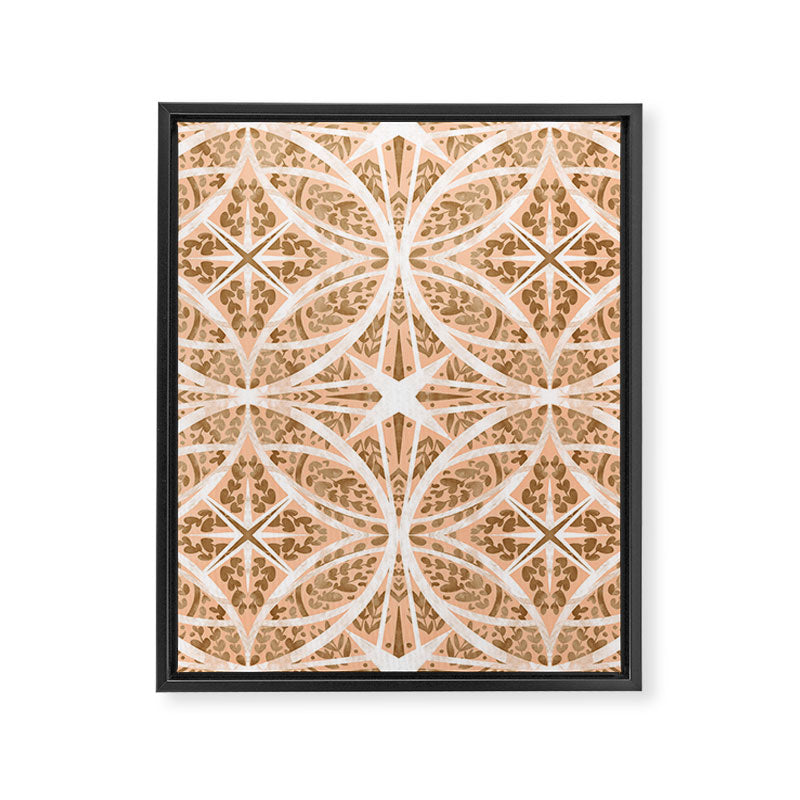 Tile wild leaves starry PF1 Framed Canvas Print Gallery Image 8