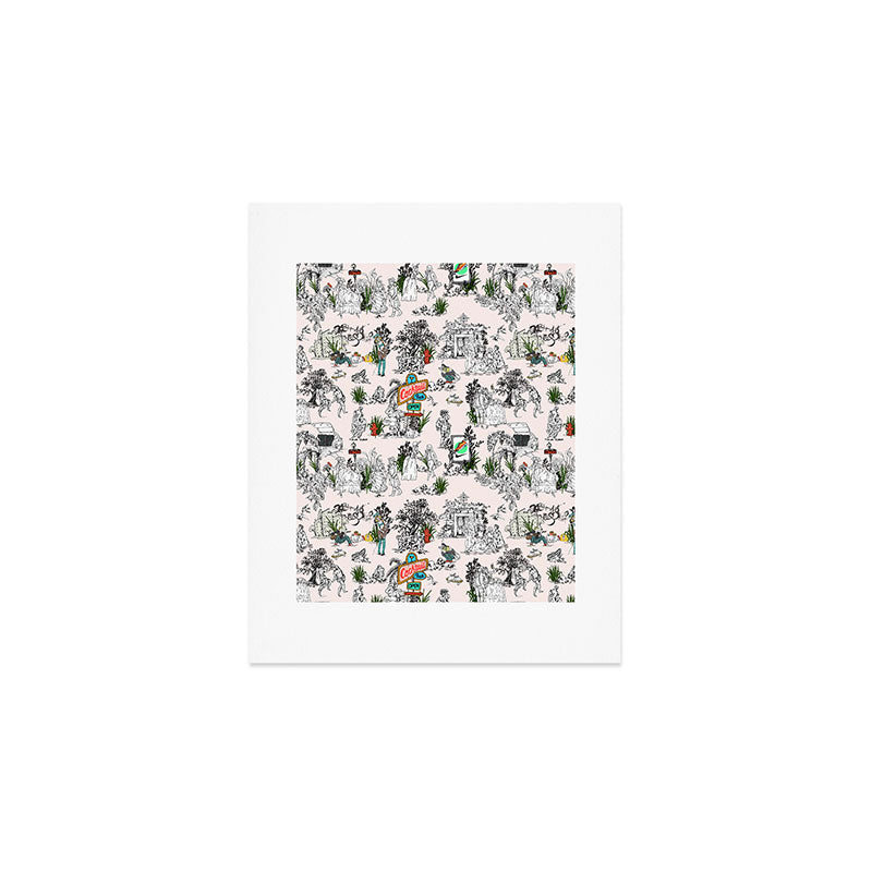 Toile de Jouy Between eras 01 Art Print Gallery Image 1