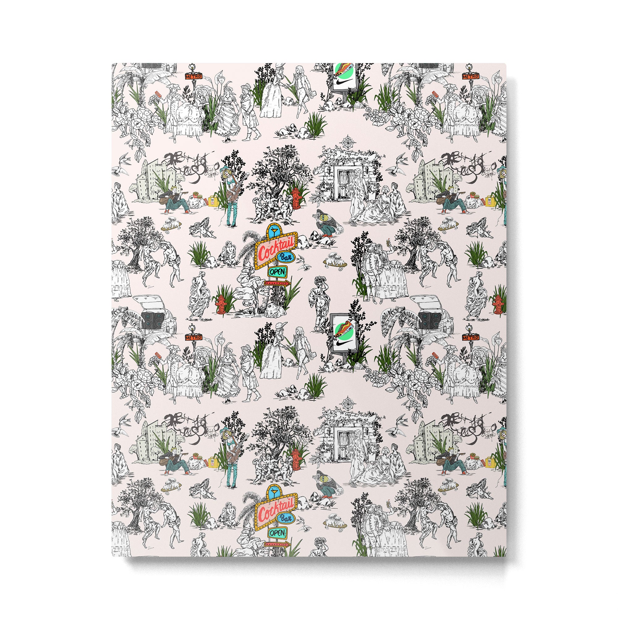 Toile de Jouy Between eras 01 Metal Print Gallery Image 6