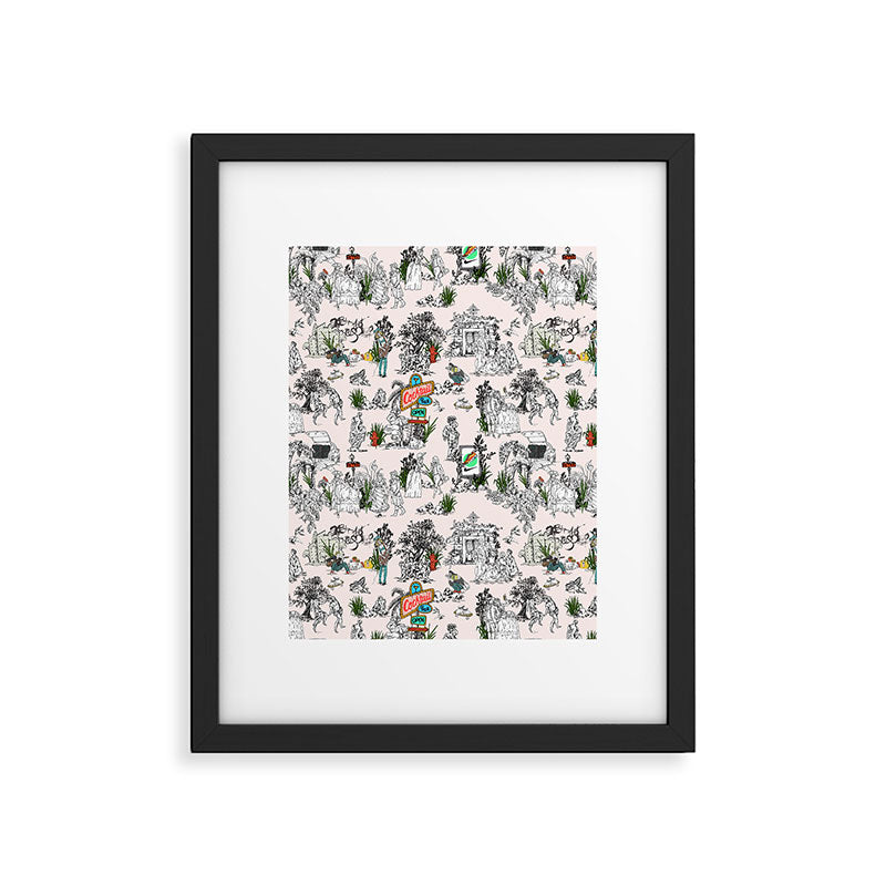 Toile de Jouy Between eras 01 Framed Art Print Gallery Image 6