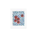 Tomatoes Checkered Grid Art Print Gallery Image 1