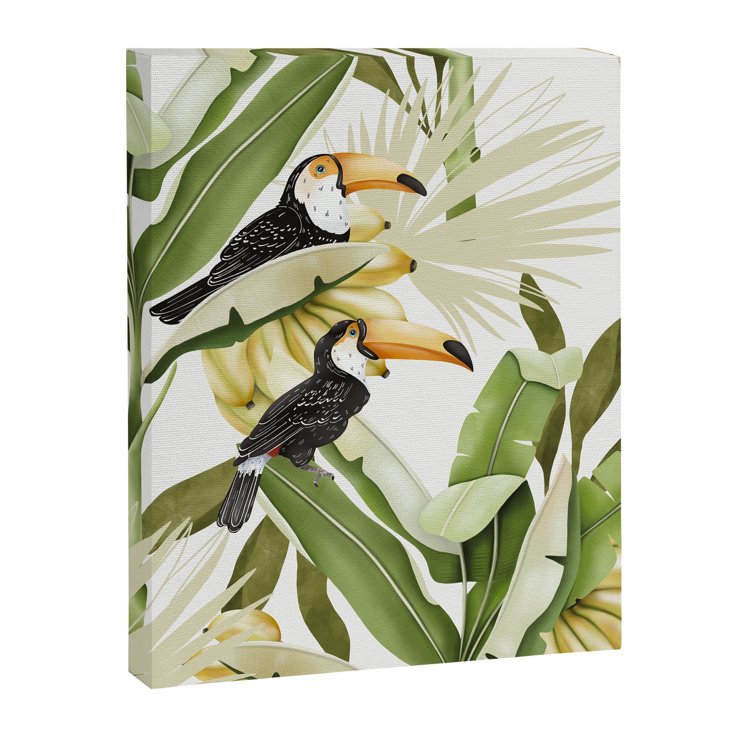 Toucans in Banana Plantation N Canvas Print Gallery Image 8