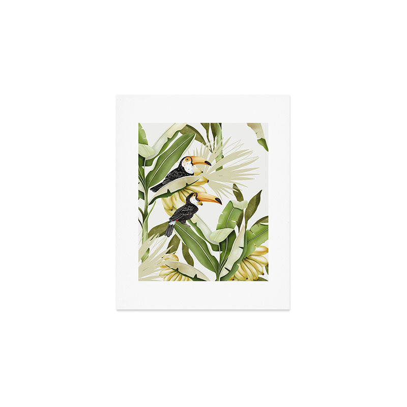 Toucans in Banana Plantation N Art Print Gallery Image 1