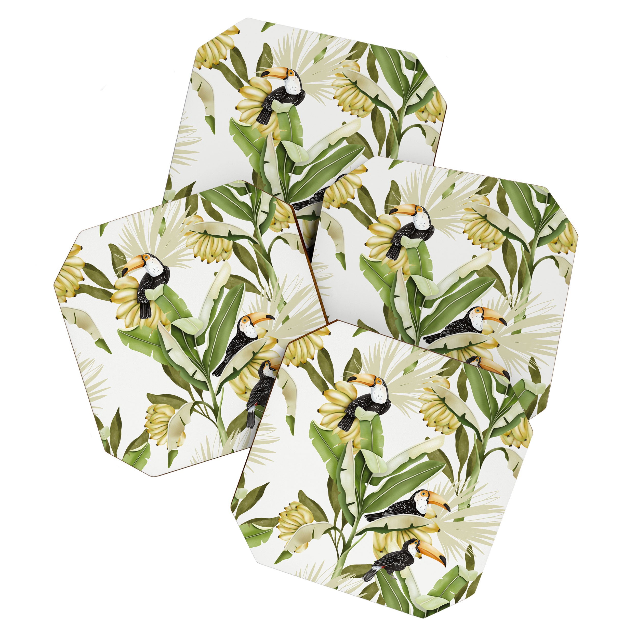 Toucans in Banana Plantation N Coaster Gallery Image 1