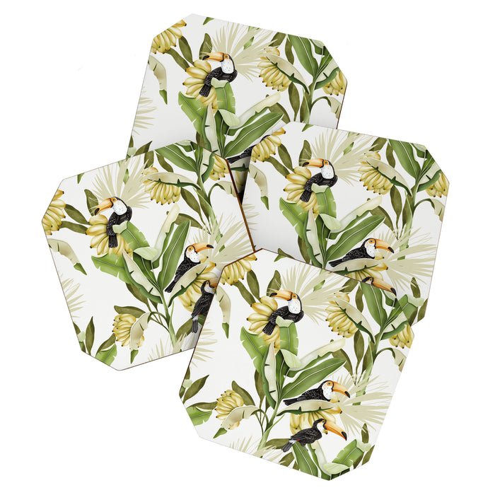 Toucans in Banana Plantation N Coaster Gallery Image 1