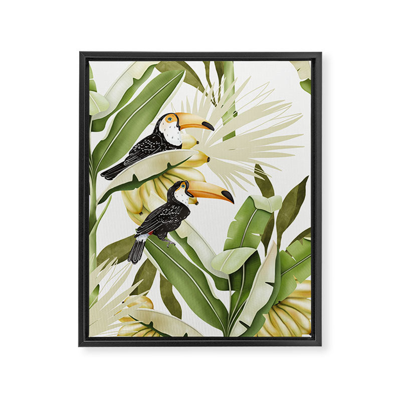 Toucans in Banana Plantation N Framed Canvas Print Gallery Image 8