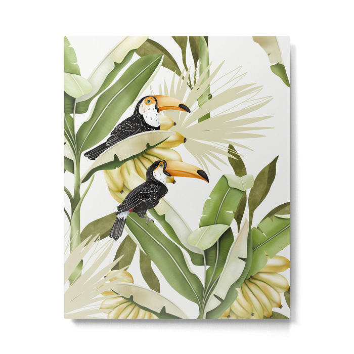 Toucans in Banana Plantation N Metal Print Gallery Image 1
