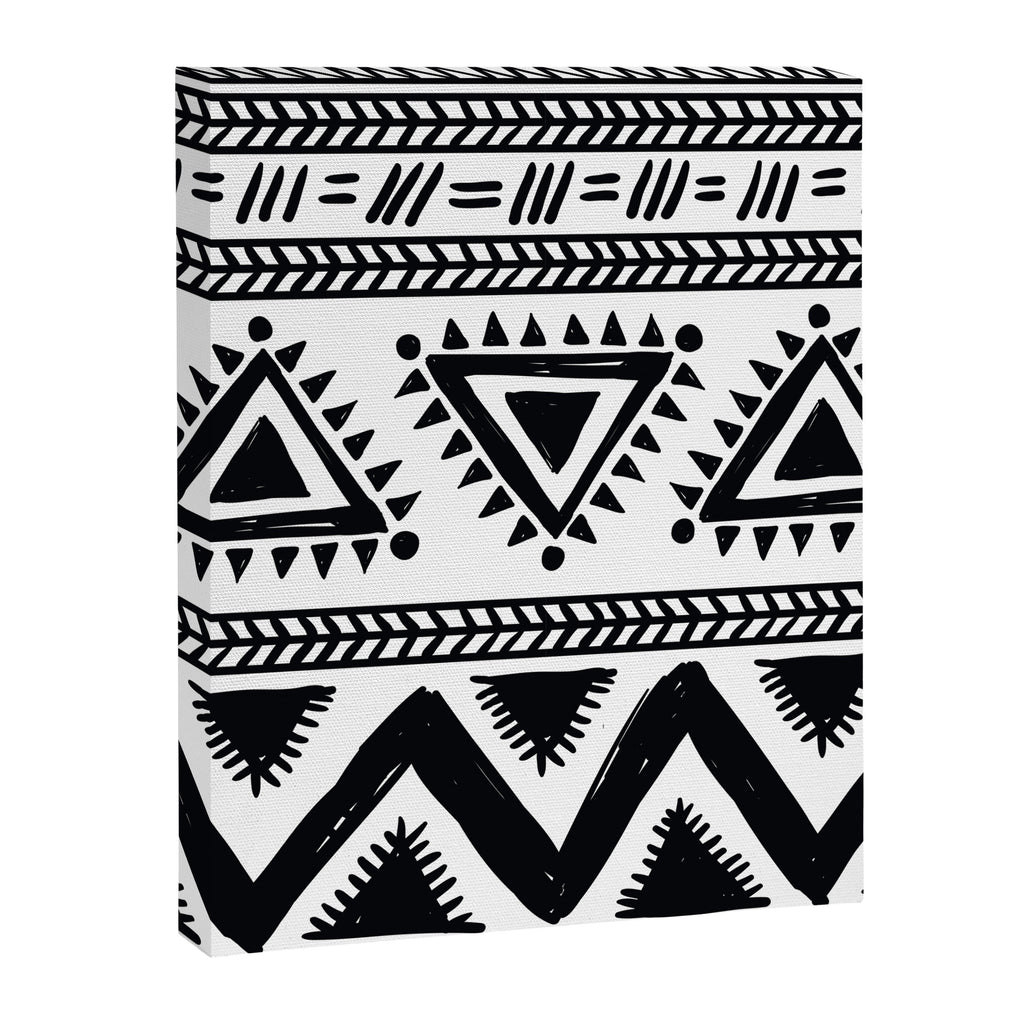 Tribal black and white Canvas Print Gallery Image 8