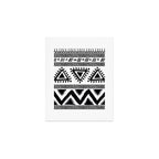 Tribal black and white Art Print Gallery Image 1