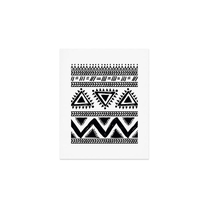 Tribal black and white Art Print Gallery Image 1