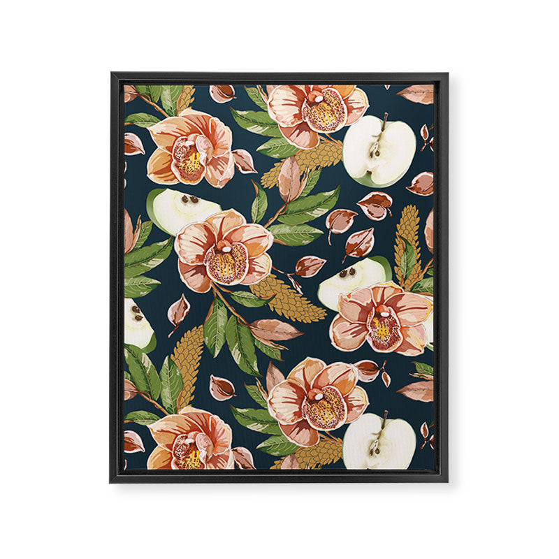 Tropical flowers autumn field D Framed Canvas Print Gallery Image 8