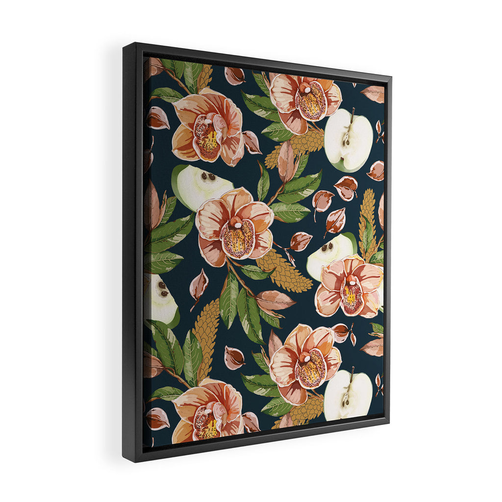 Tropical flowers autumn field D Framed Canvas Print Gallery Image 2