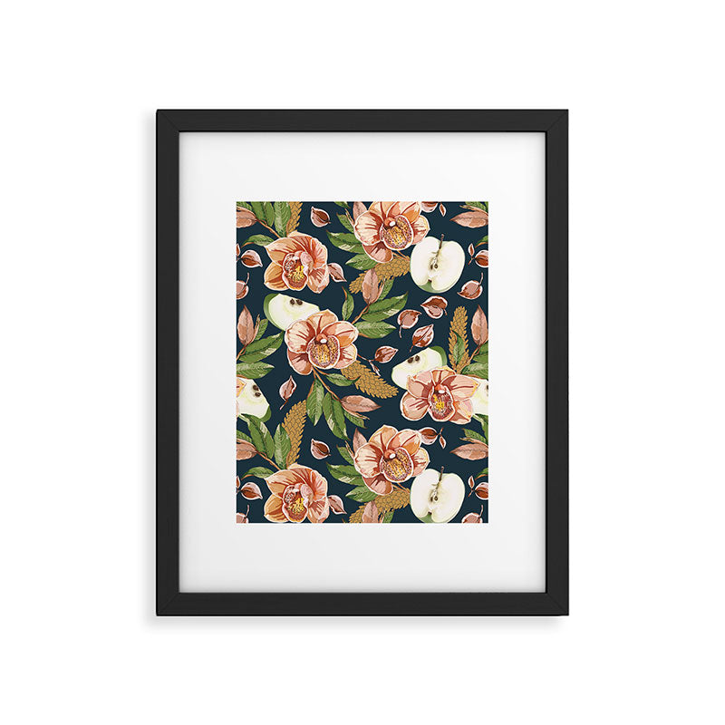 Tropical flowers autumn field D Framed Art Print Gallery Image 6