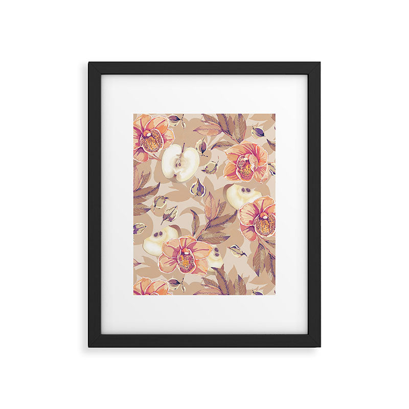 Tropical flowers autumn field Framed Art Print Gallery Image 6