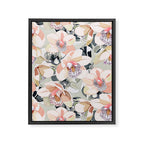 Tropical flowery leafy A Framed Canvas Print Gallery Image 8