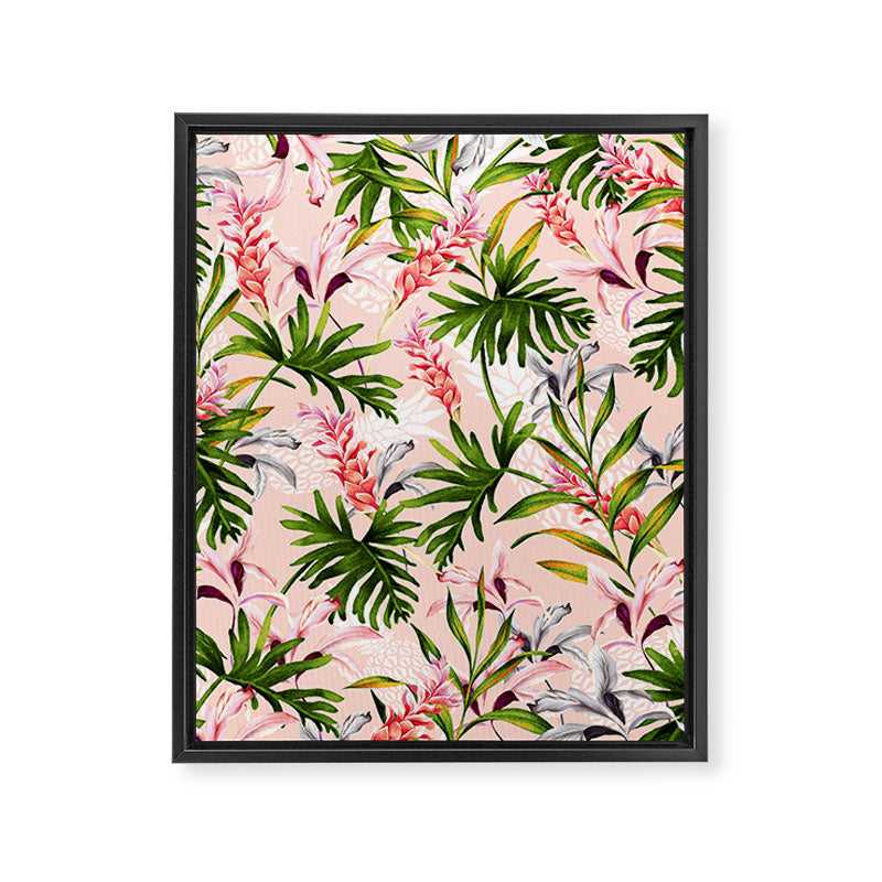 Tropical nature pattern Framed Canvas Print Gallery Image 8