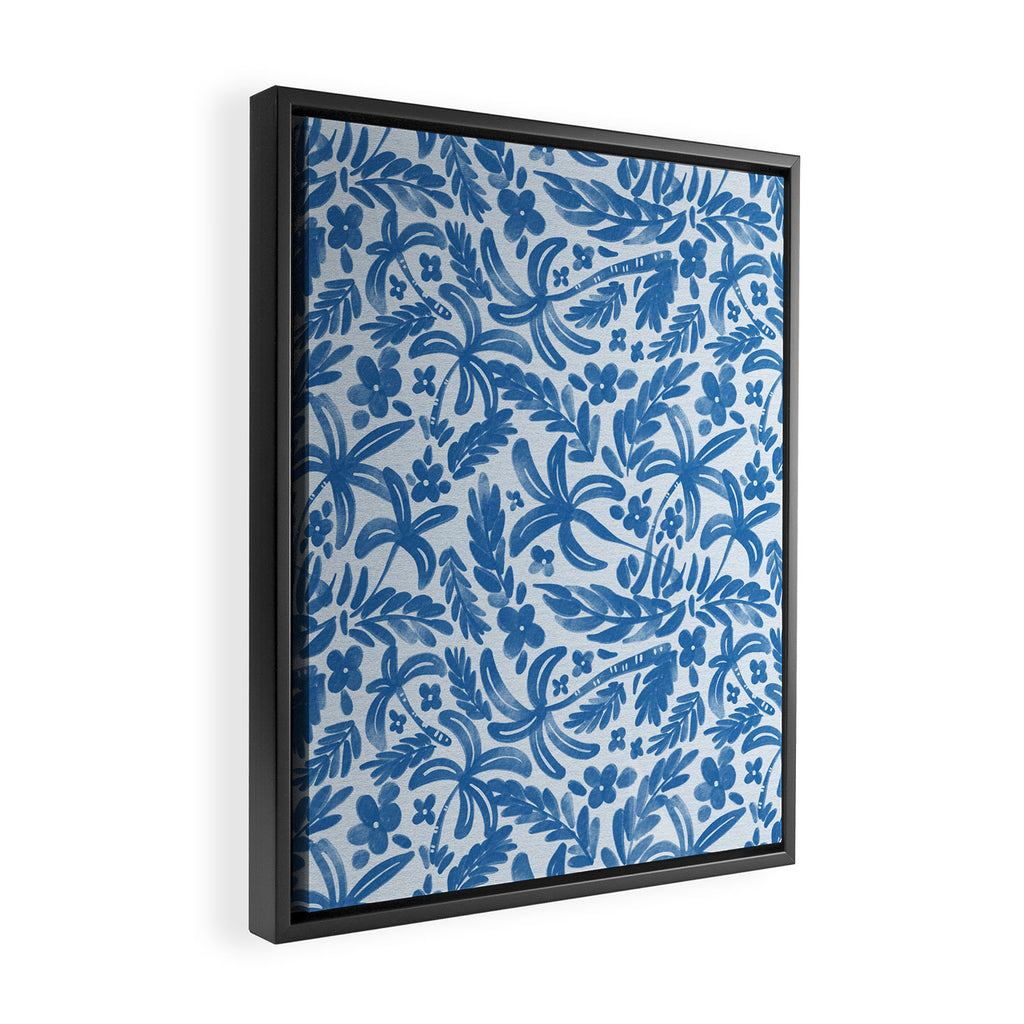 Tropical Palms Breeze Framed Canvas Print Gallery Image 2