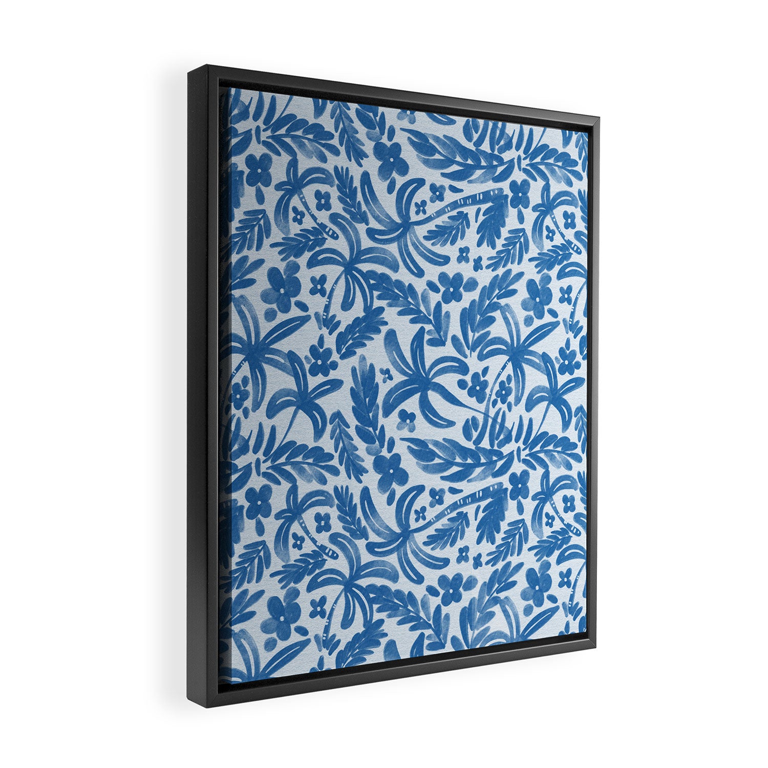 Tropical Palms Breeze Framed Canvas Print Gallery Image 2