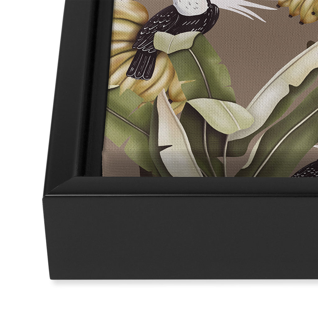 Tropical Toucan Oasis B Framed Canvas Print Gallery Image 3