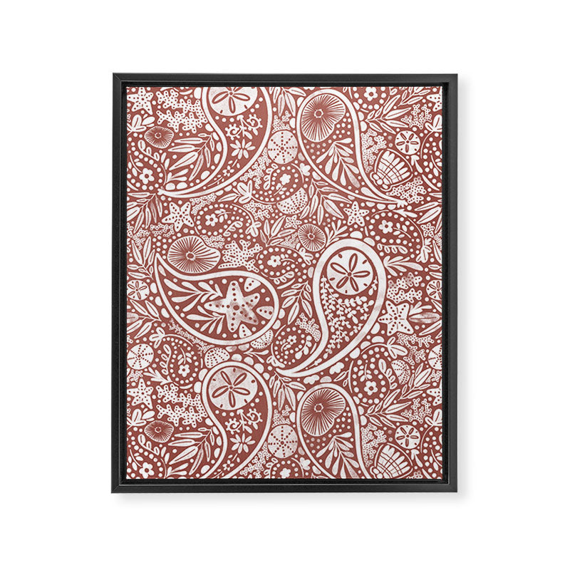 Underwater Paisley Elegance Framed Canvas Print Gallery Image 8