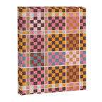 Vibrant Checkered Grid Canvas Print Gallery Image 8