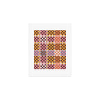 Vibrant Checkered Grid Art Print Gallery Image 1